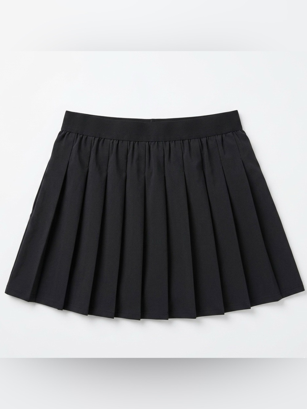 Alo Yoga Varsity Pleated Mid Rise Mini Tennis Skirt Women’s Black Skort Size XS - Picture 3 of 10